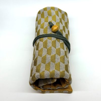 Roll à stylos pour 7 stylos "Motif Illusion d'optique"