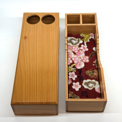 Plumier en bois de teck