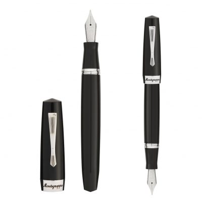 Montegrappa STYLO ROLLEUR MONTEGRAPPA VERMEIL ARGENT MASSIF & OR COLLECTION ANNEES 1999 
