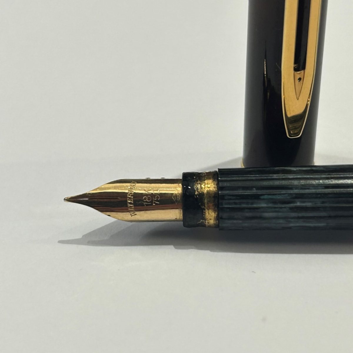 Waterman Maestro Brown Marbled Lacquer and Gold | Point Plume®