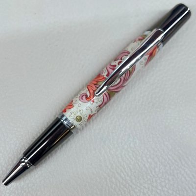 Stylo Bille Evasion papier italien rose