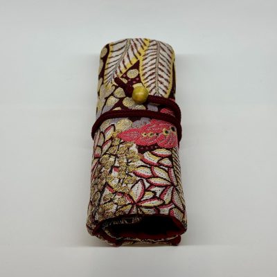 Roll à stylos pour 7 stylos "Motif Floral Asiatique"